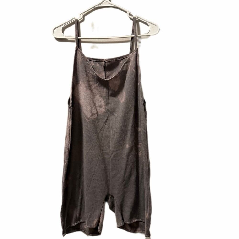 Grey jumper suit handmade ribbed medium acid wash